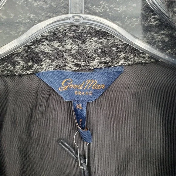Good Man Brand Shoreditch Slim Fit Wool Shirt Jacket in Grey Size X-Large NEW